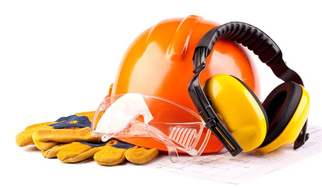 PPE - Hard Hat, Gloves, Safety Glasses